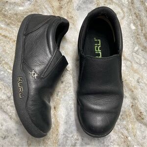 KURU Kivi Women's Slip-on 6.5 Medium Black Leather Kurusole Comfort Shoes EU 37